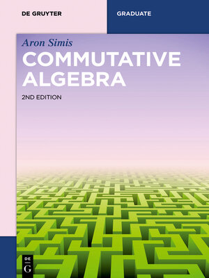 cover image of Commutative Algebra